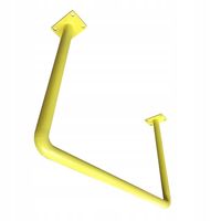 Drążek do podciągania sufitowy metalowy żółty