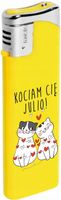 Zapalniczka gazowa z nadrukiem twój napis prezent na walentynki kocham cię