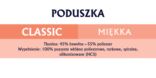 Poduszka CLASSIC MIĘKKA 40x40cm antyalergiczna biała  Senna Home na Arena.pl