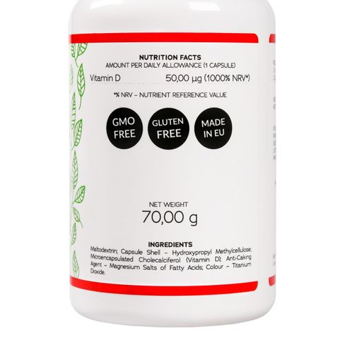 VITNA - VITAMIN D3 100 KAPSUŁEK / 70 g na Arena.pl