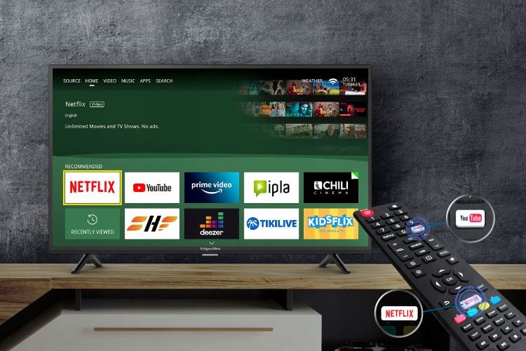 Telewizor do kampera smart tv 32 cale HD WiFi DVBT2 YouTube Netflix 12V zdjęcie 11