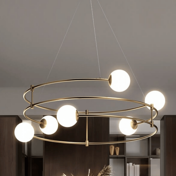 Zwisowa lampa Basic Form MOD317PL-06G balls kule białe zdjęcie 2