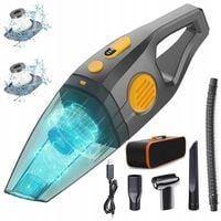 MOCNY ODKURZACZ SAMOCHODOWY RĘCZNY Z FUNKCJĄ PRANIA ZASYSA WODĘ 9.5KPA 120W