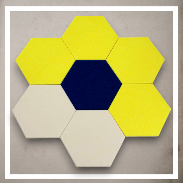 Panele Ścienne Filcowe 3D Heksagon Zagłówek Samoprzylepne Akustyczne Soft zdjęcie 10