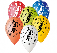balony premium "piłkarze" 12" 5szt.