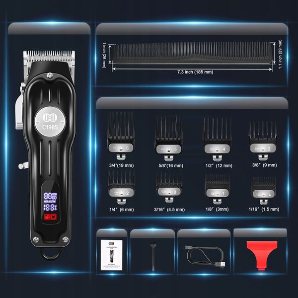 Profesjonalna Maszynka do Strzyzenia Wlosow Zestaw zdjęcie 11