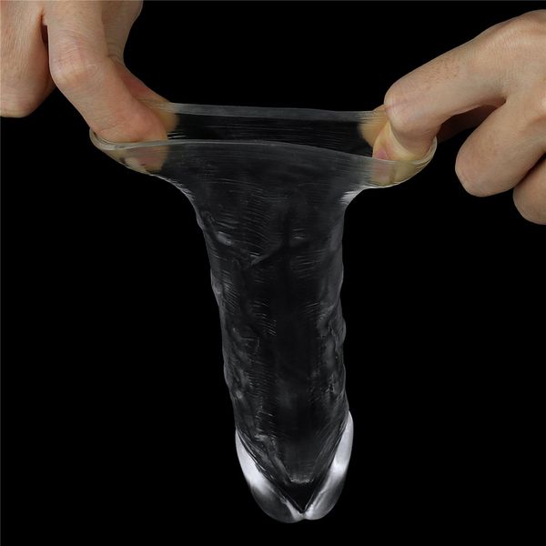 Flawless Clear Penis Sleeve Add 1'' zdjęcie 3