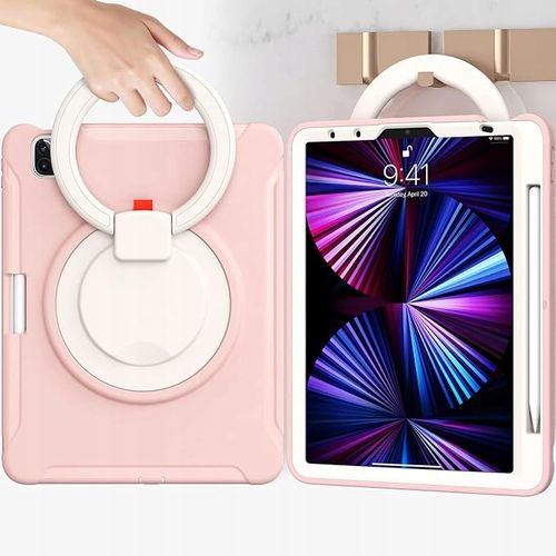Etui do iPad Pro 12.9" z Obrotową Podstawką i Miejscem na Rysik Różowe na Arena.pl