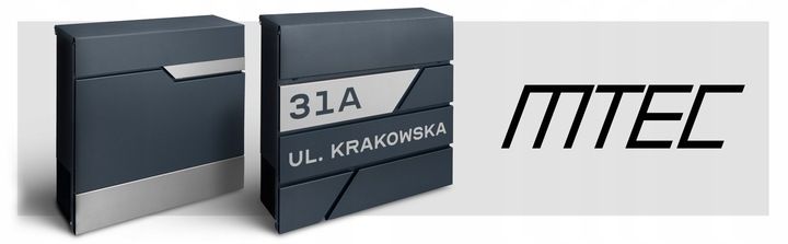 SKRZYNKA POCZTOWA NA LISTY POCZTĘ ANTRACYT NOWOCZESNA +WZÓR NAPIS Z ADRESEM zdjęcie 8