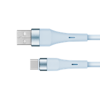 KM1268-1BL Kabel USB - USB typu C 1 m silikonowy