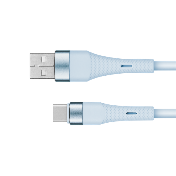 KM1268-1BL Kabel USB - USB typu C 1 m silikonowy zdjęcie 1
