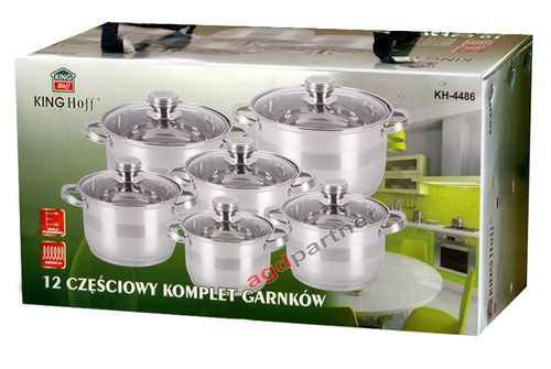 GARNKI KINGHOFF MEGA JUMBO 12 ELE [KH-4486] na Arena.pl