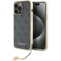 Guess GUHCP15XGF4GGR iPhone 15 Pro Max 6.7" szary/grey hardcase 4G Charms