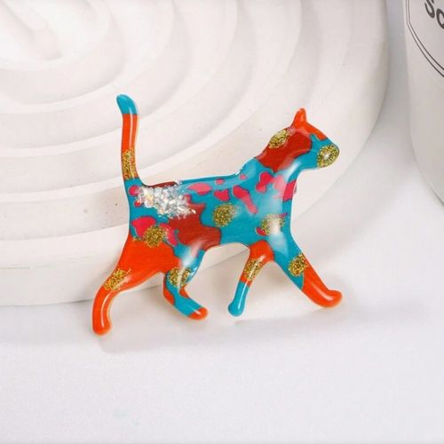 broszka ozdobna tęczowy kotek bz217 na Arena.pl