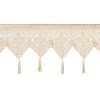 Zazdrostka 150X30 cm Martha jasnobeżowa tunel dekoracyjne frędzle