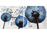40 80CM ZEGAR 2 ELEM DMUCHAWCE NIEBIESKIM KOLORZE ŚCIENNY