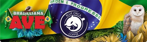 Kawa ziarnista 1kg Brazylia BRAZILLIA AVE Świeżo Palona - Blue Orca Coffee na Arena.pl