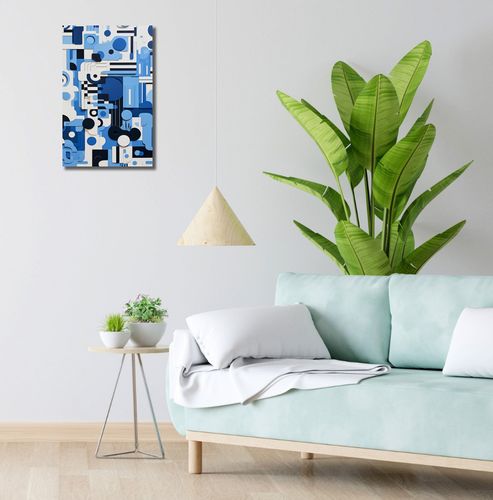 Obraz 30x50cm Niebieski Labirynt na Arena.pl