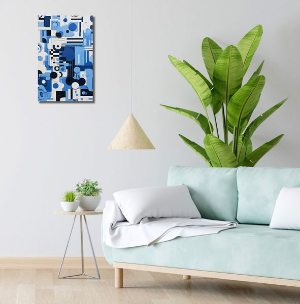 Obraz 30x50cm Niebieski Labirynt zdjęcie 2