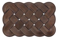 Wycieraczka gumowa PCV PVC prostokątna 60x40cm miedziana imitacja plecionka