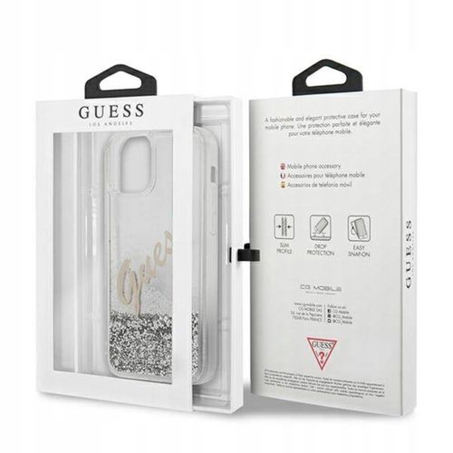 Guess Hardcase do iPhone 12 Pro Max srebrny/silver na Arena.pl