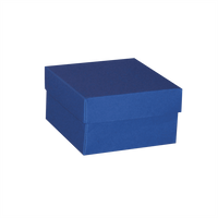 Opakowanie 120 x 120 x 70 mm - niebieski, karton ozdobny