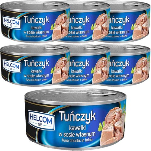 Helcom Tuńczyk kawałki w sosie własnym 170g x 7 sztuk na Arena.pl