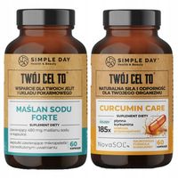 MAŚLAN SODU KURKUMINA CURCUMIN KRĄŻENIE STANY ZAPALNE JELITA WRZODY ZESTAW