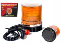 LAMPA BŁYSKOWA OSTRZEGAWCZY KOGUT MAGNES +12V 24V HERMETYCZNA SAMOCHODOWA
