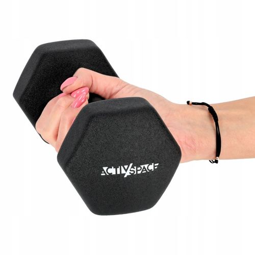 HANTLE CIĘŻARKI DO ĆWICZEŃ HANTELKI ŻELIWNE ANTYPOŚLIZGOWE ZESTAW 2x4 KG na Arena.pl