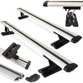 Uniwersalny bagażnik bazowy na punkty montażowe AMOS C-15 Belki Aluminiowe Dynamic 140cm