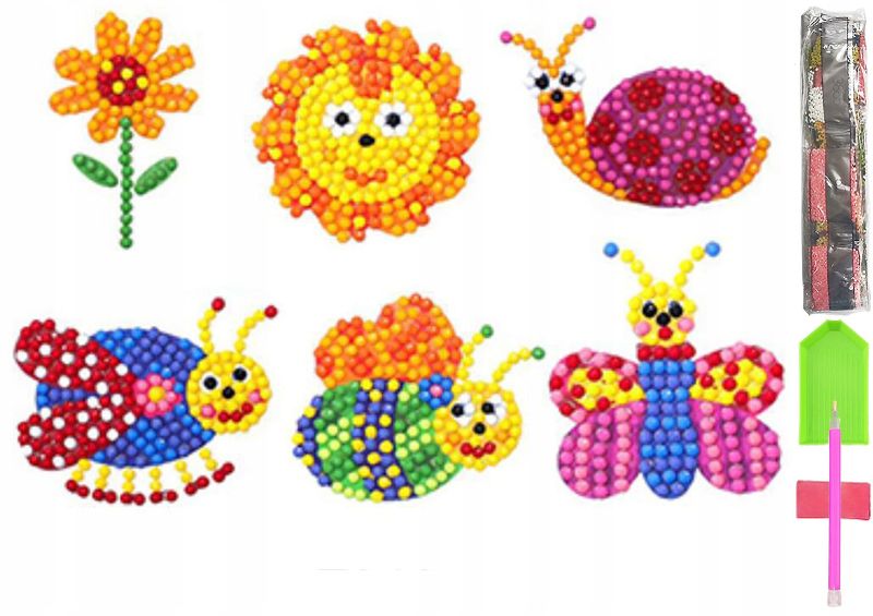 HAFT DIAMENTOWY 5D Zestaw DZIECI Najklejki PUZZLE zdjęcie 1