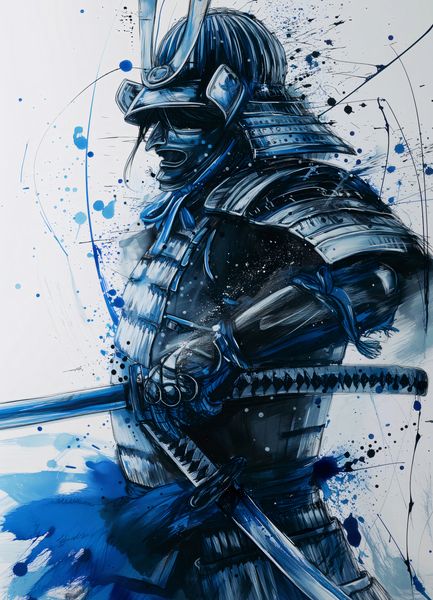 Plakat 13x18cm Samuraj w Błękicie zdjęcie 1