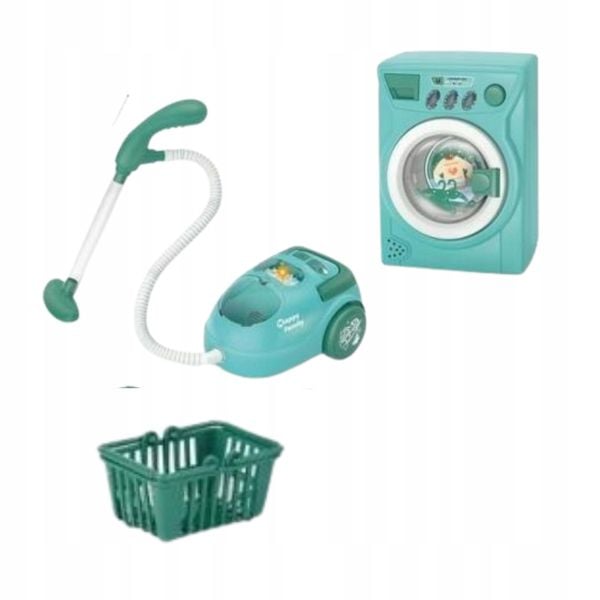 AGD Odkurzacz + pralka+ Akcesoria Happy Family zdjęcie 1