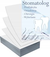 Ulotki A4 1000szt reklamowe firmowe duży wybór STOMATOLOG CHIRURGIA