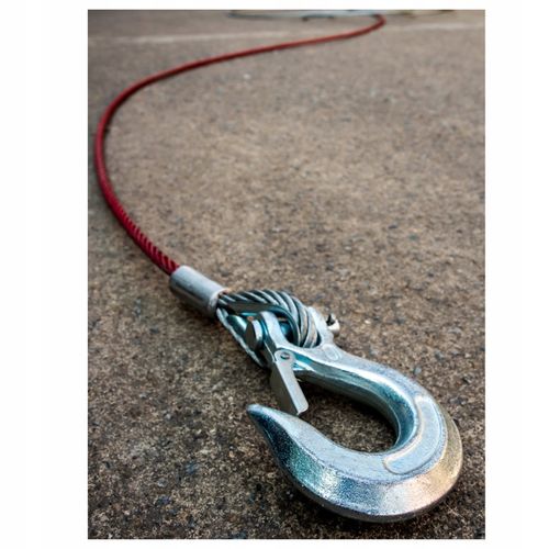 Hak do liny wyciągarki karabińczyk z szeklą zabezpieczeniem WCIĄGARKI 4,1T na Arena.pl