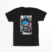 Koszulka Czarna Re:Zero - WYBIERZ KOLOR KOSZULKI I FASON Męska 2XL