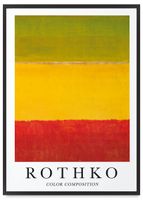 Plakat Mark Rothko obrazy 30x40 cm w czarnej ramie