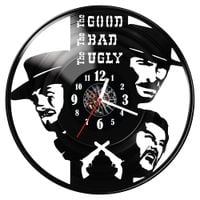 Zegar ścienny z płyty winylowej The good the bad the ugly 66.14