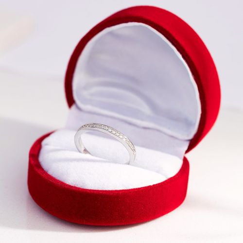 SREBRNY PIERŚCIONEK OBRĄCZKA 925 z CYRKONIAMI r.7 na Arena.pl