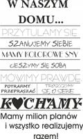 Naklejki samoprzylepne na ścianę NAPISY CYTATY