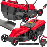 KOSIARKA ELEKTRYCZNA 2200W 32 CM DUŻY KOSZ 30 L REGULACJA WYSOKOŚCI LEKKA