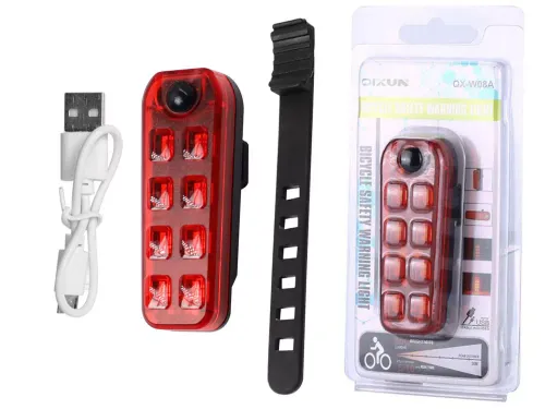 Lampka rowerowa tylna oświetlenie led usb roweru na Arena.pl