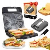 OPIEKACZ DO KANAPEK TOSTÓW SANDWICH TOSTER 1400W DUŻY XXL 4 KANAPKI