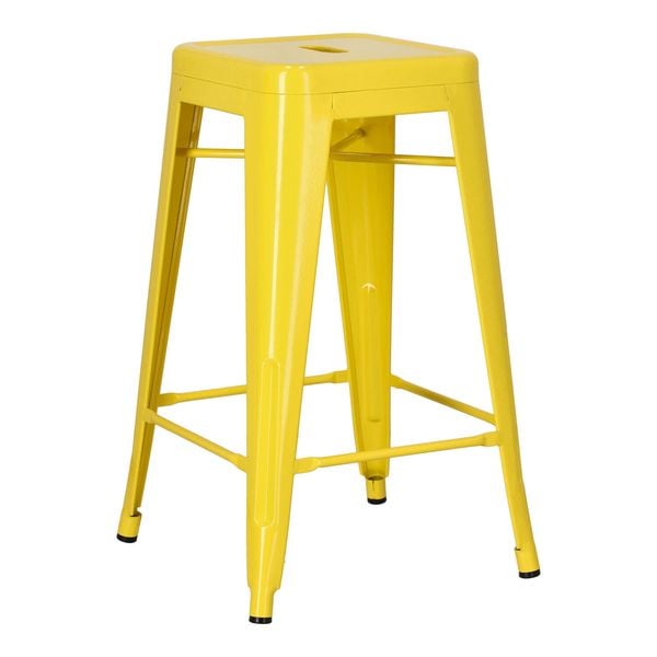 Hoker Paris 66cm żółty inspirowany Tolix zdjęcie 5