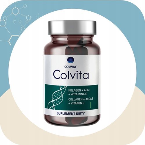 Kolagen liofilizowany Zdrowe Stawy Mocne Kości Algi Wit.E Colvita 60 Colway na Arena.pl