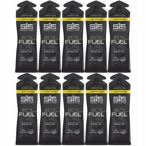 SIS ŻEL ENERGETYCZNY 10x60ml NOOTROPICS+ Caffeine ENERGY GEL | Lemon&Lime na Arena.pl