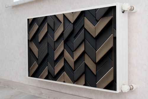 Magnetyczna MASKOWNICA Kaloryfera Drewno Abstrakcja Efekt 3D 110cm x 60cm na Arena.pl