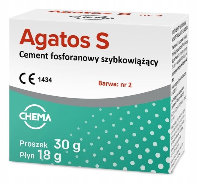 Agatos "S" Cement do koron i mostów SZYBKOWIĄŻĄCY zdjęcie 1