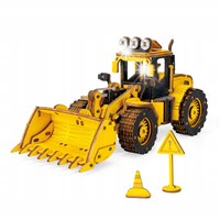 ROBOTIME Puzzle kreatywne 3D buldożer ROKR ładowarka koparka DIY budowlane